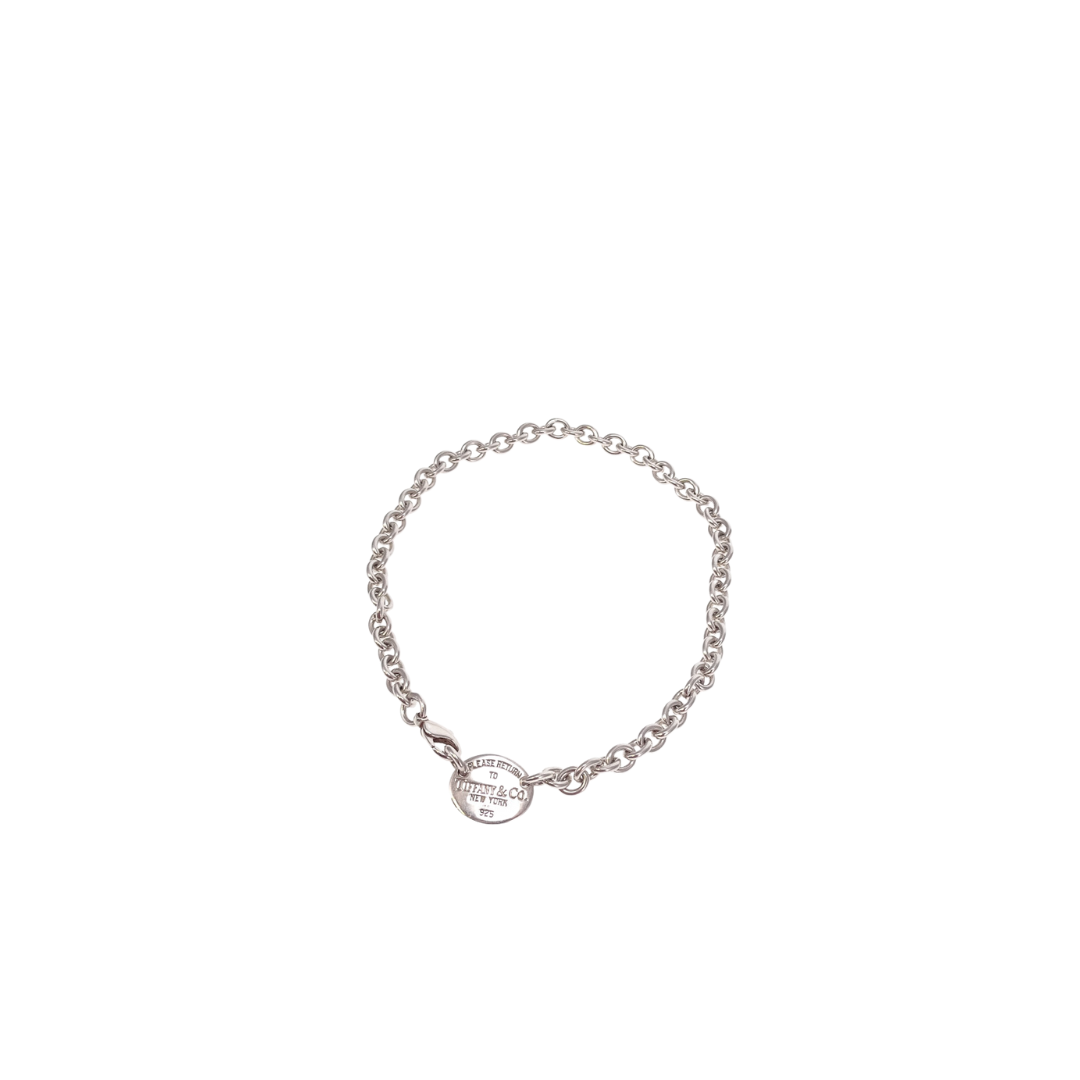 Tiffany RTT Oval Plate Choker In Sterling Silver