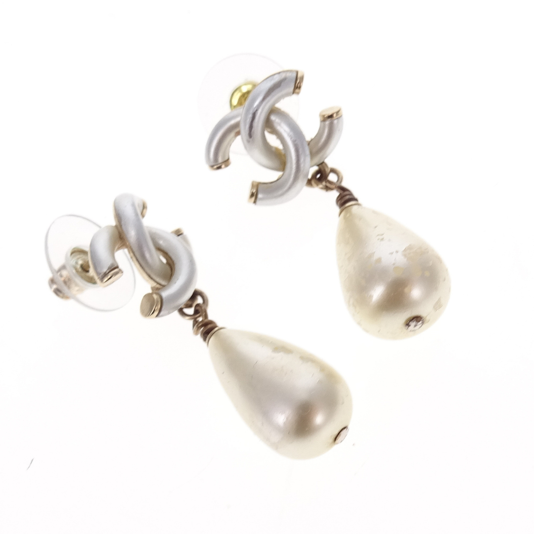 Chanel CC and Pearl Drop Earrings 2018