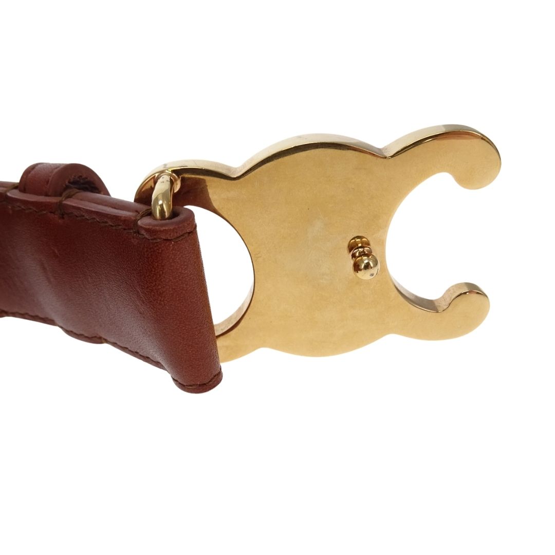 Celine Triomphe Belt 30 mm Tan GHW (size 85cm)