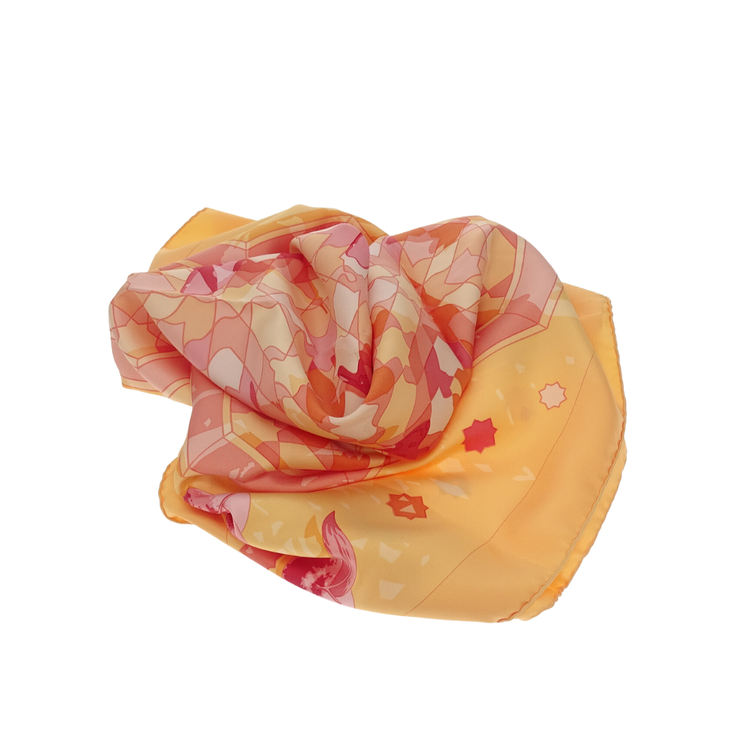 Hermes 100% Silk Sous Les Orangers 90x90cm Scarf