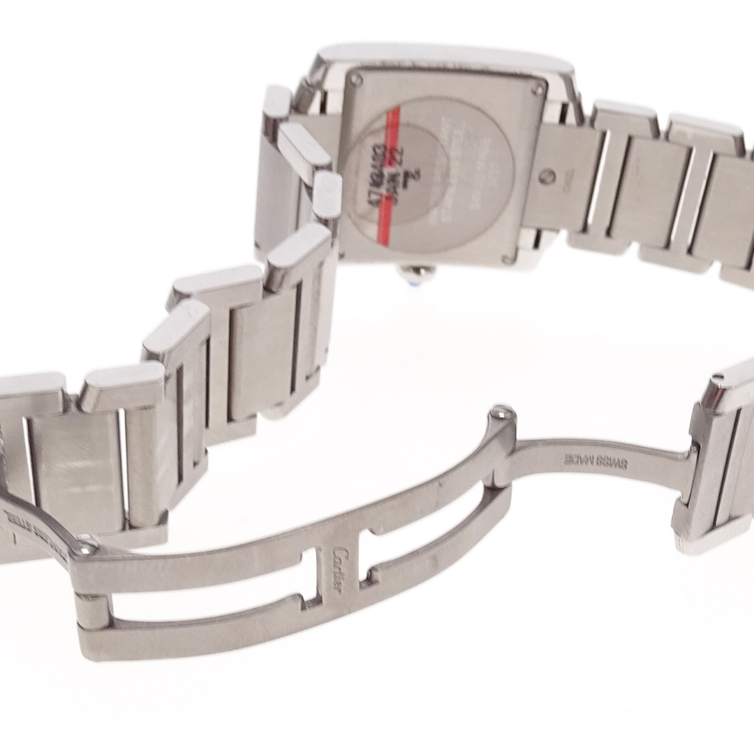 Cartier Tank Watch Medium Model Stainless Steel and Diamond (quartz movement)