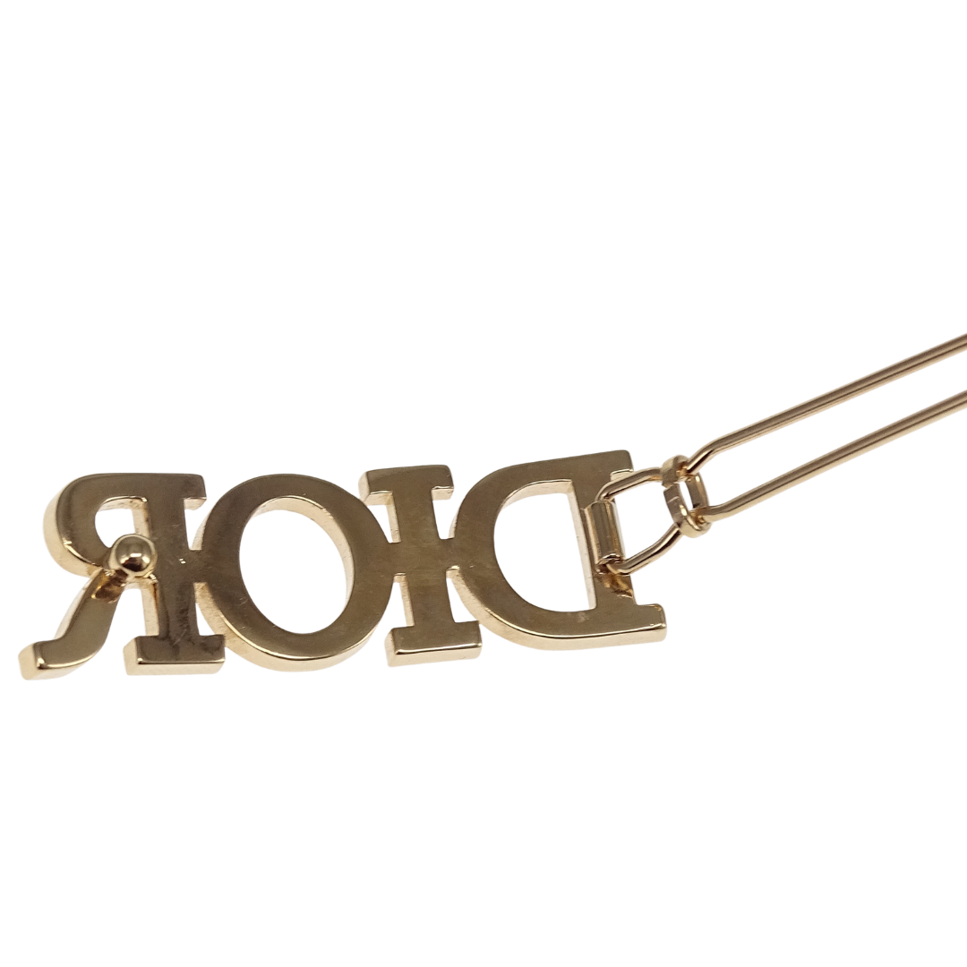 Dior Crystal Dior Logo Barrette Hair Clip