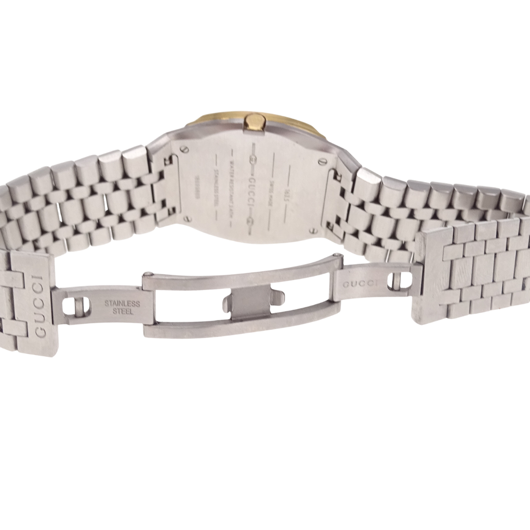 Gucci 25H 30mm Watch Brass and Stainless Steel