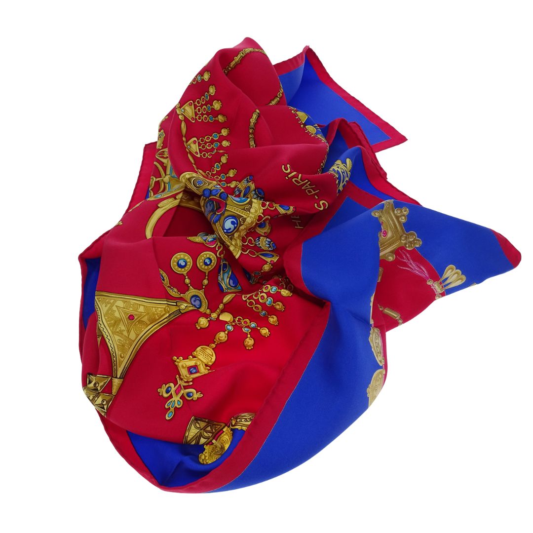 Hermes Parures des Sables Scarf 90 100% Silk