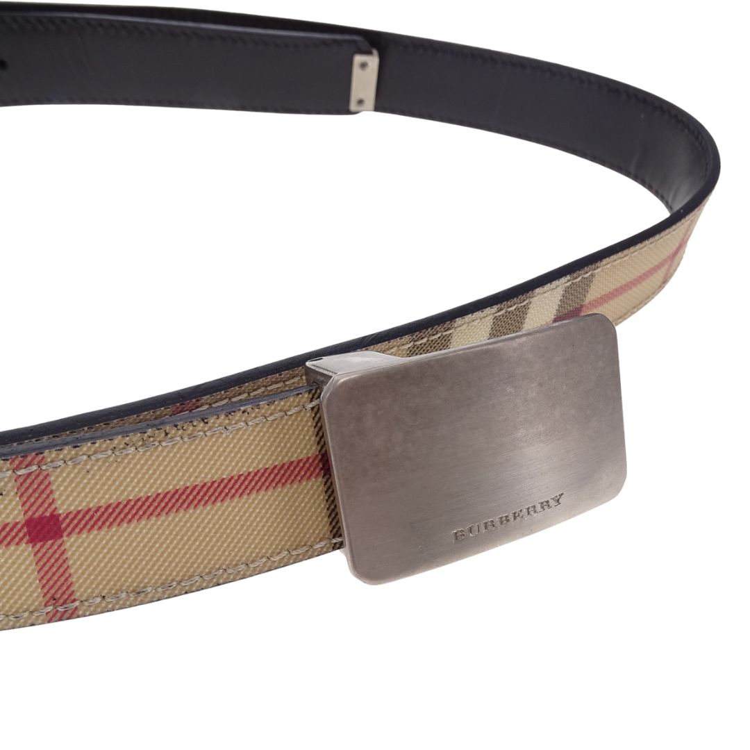 Burberry Belt In Nova Check Thin 42/105