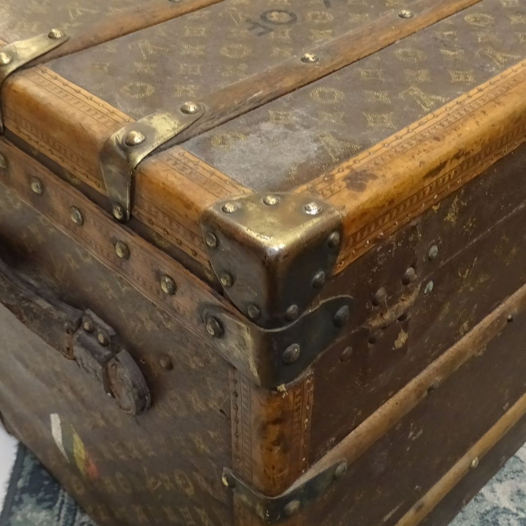 Louis Vuitton Antique Steamer Trunk 1920's - 1930's