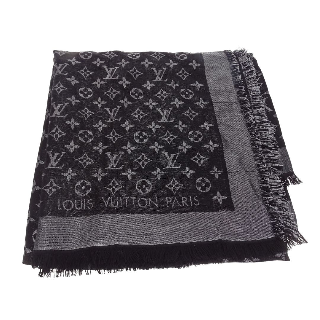 Louis Vuitton Shine Shawl Black/Silver