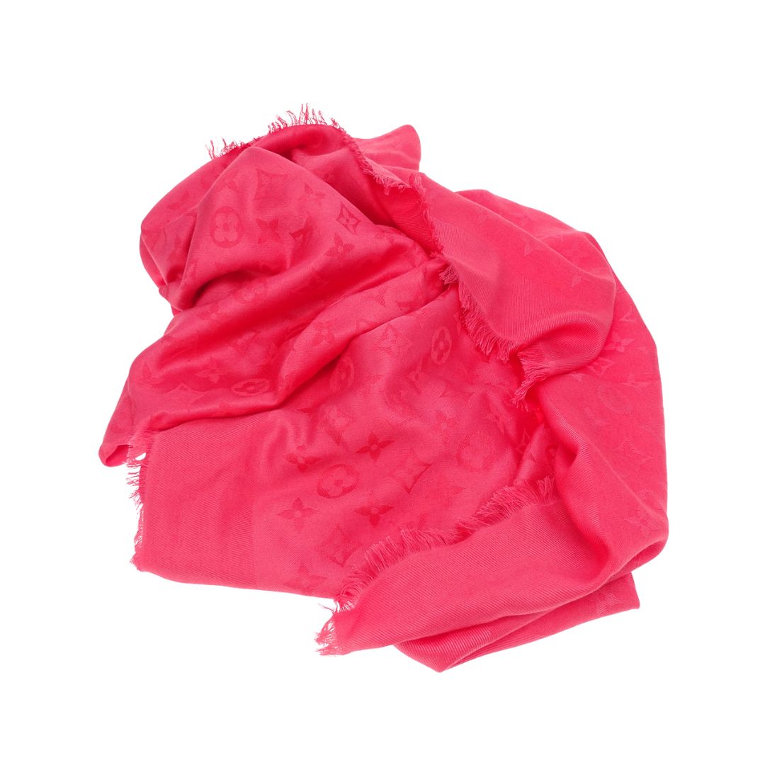 Louis Vuitton Silk & Wool Monogram Shine Shawl