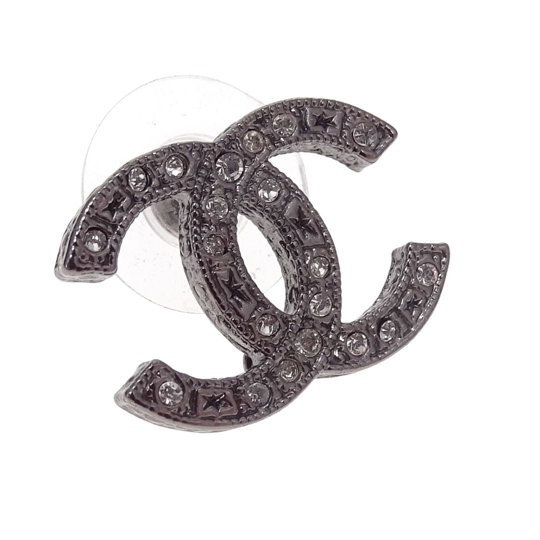 Chanel CC Earrings Crytsal and Star Detail 2013