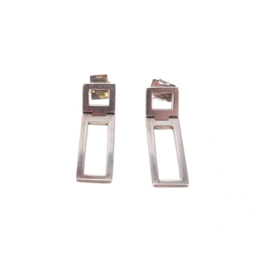 Gucci Sterling Silver Butterfly Dangle Earrings