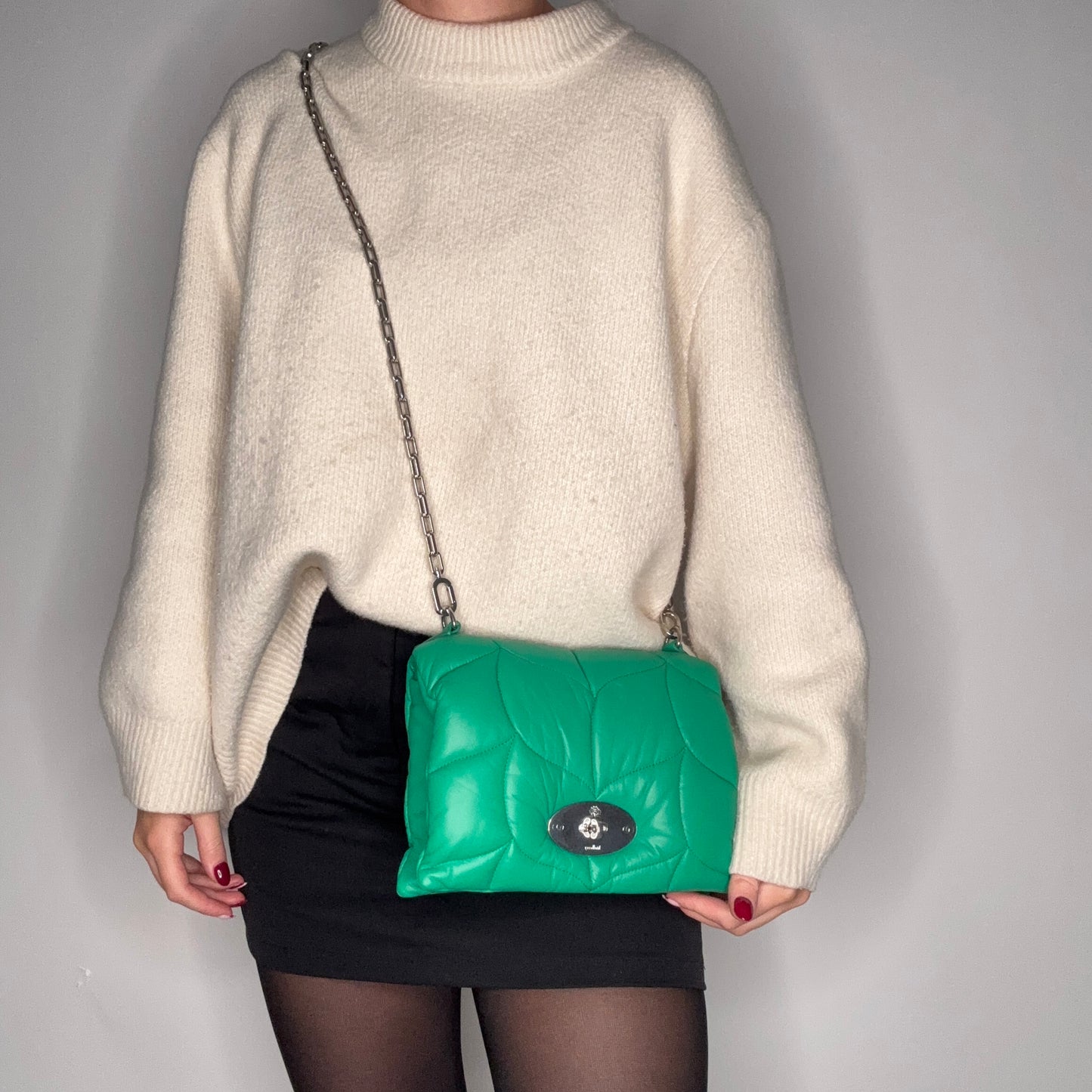 Mulberry Little Softie Green Nappa Leather SHW