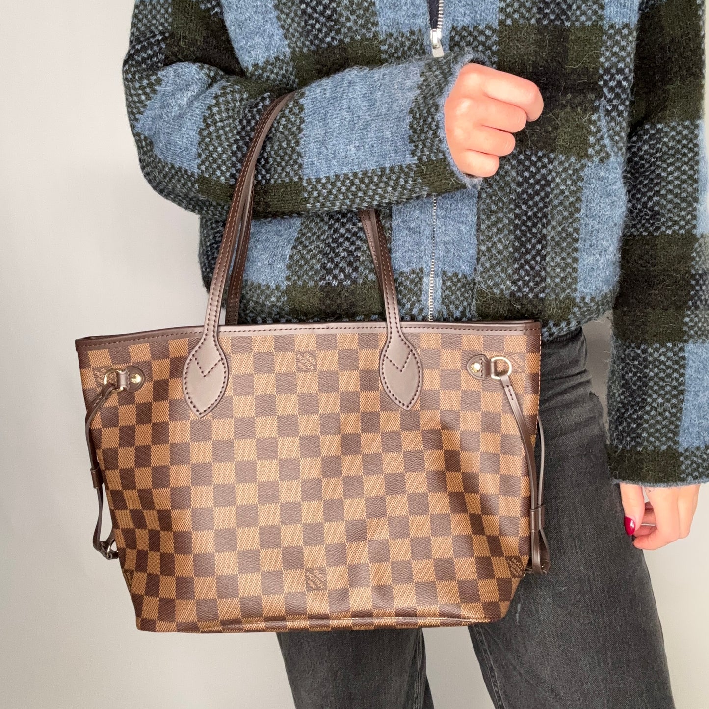 Louis Vuitton Neverfull PM Damier Ebene with Pochette (NFID)