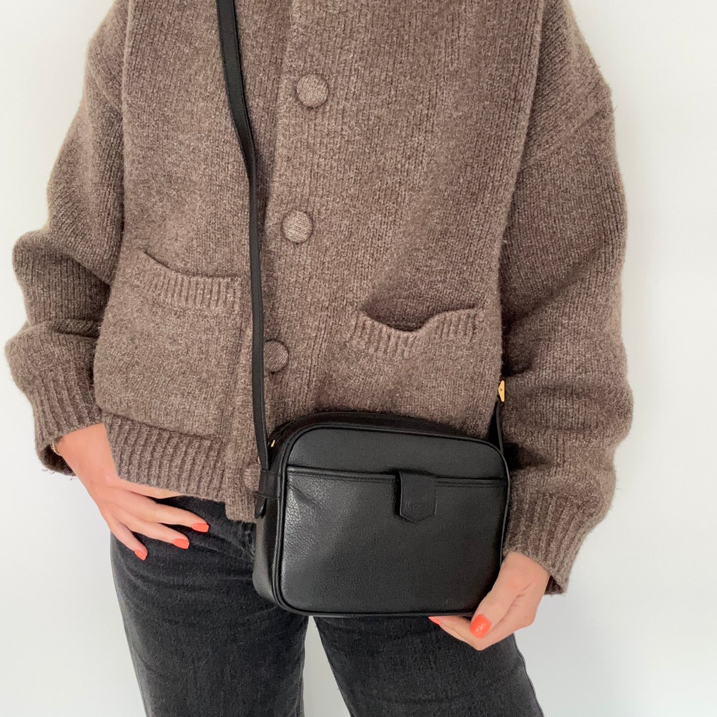 Gucci Crossbody Vintage Black Leather