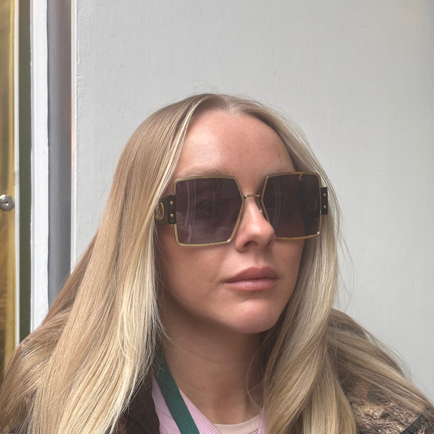 Dior 30 Montaigne Goldtone Sunglasses