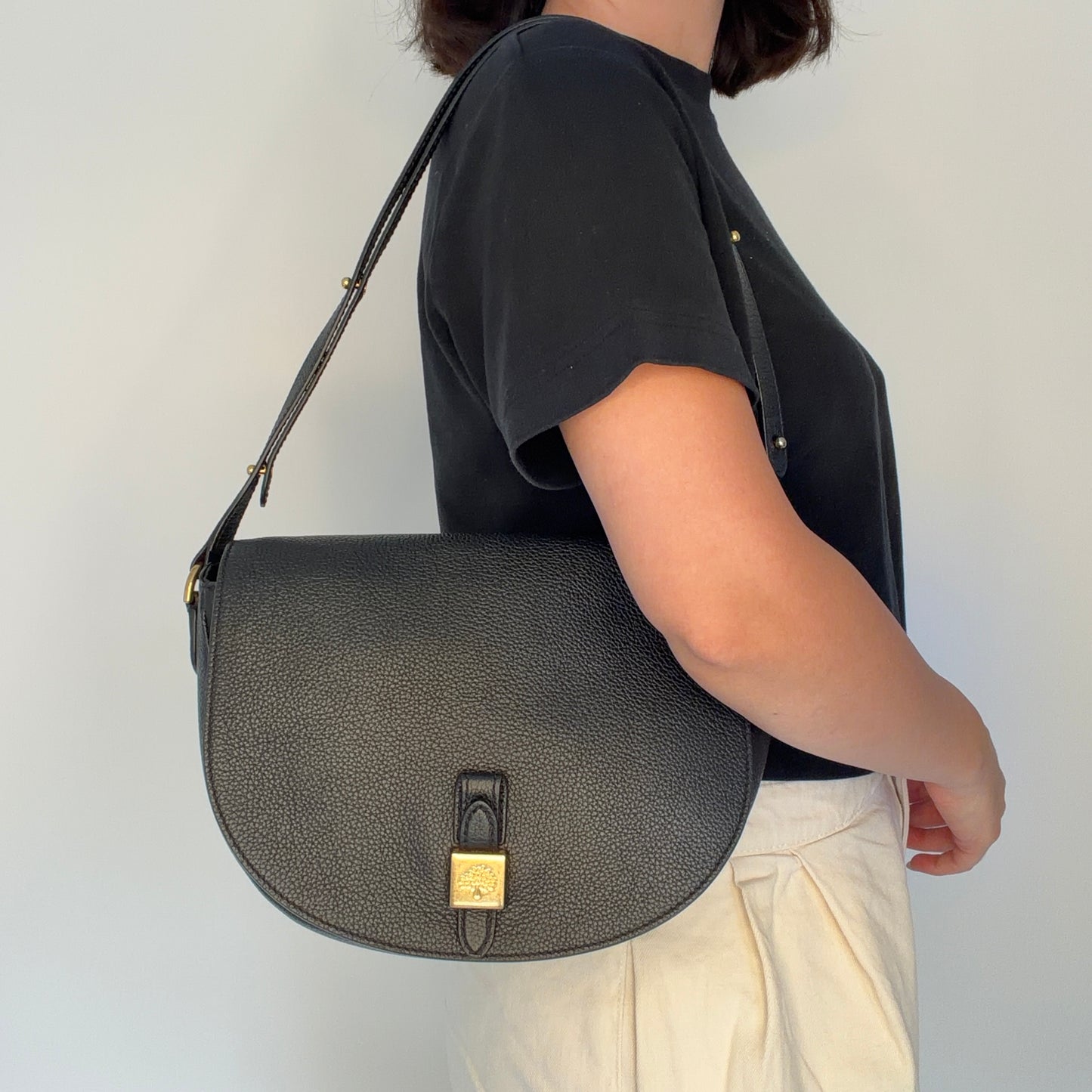 Mulberry Tessie Black Crossbody