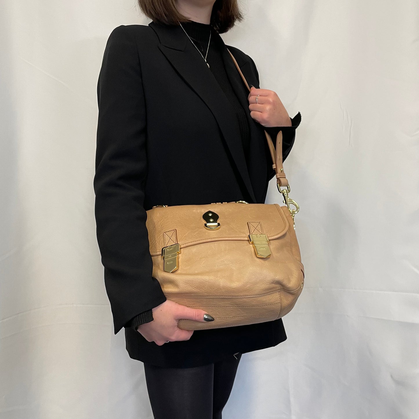 Mulberry Beige Smooth Leather Tille