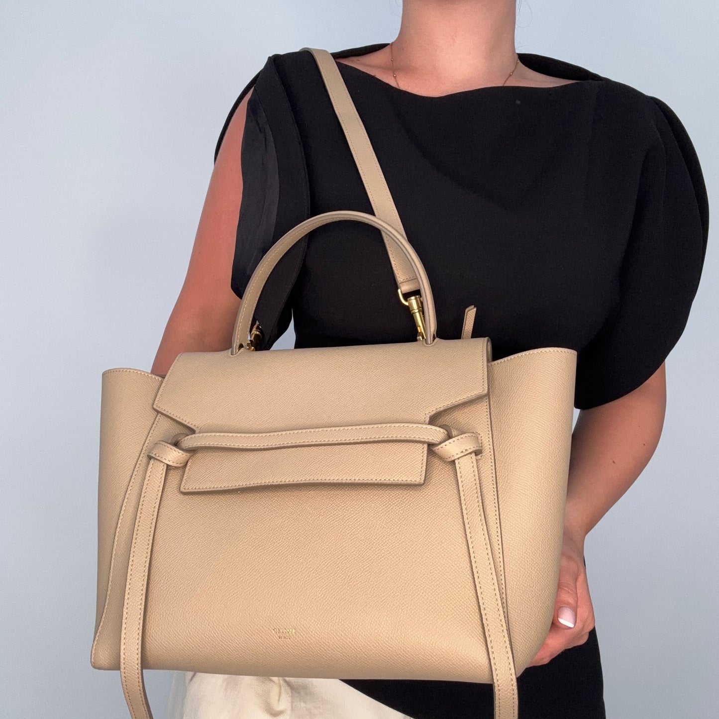 Celine Belt Bag Mini Taupe 2017