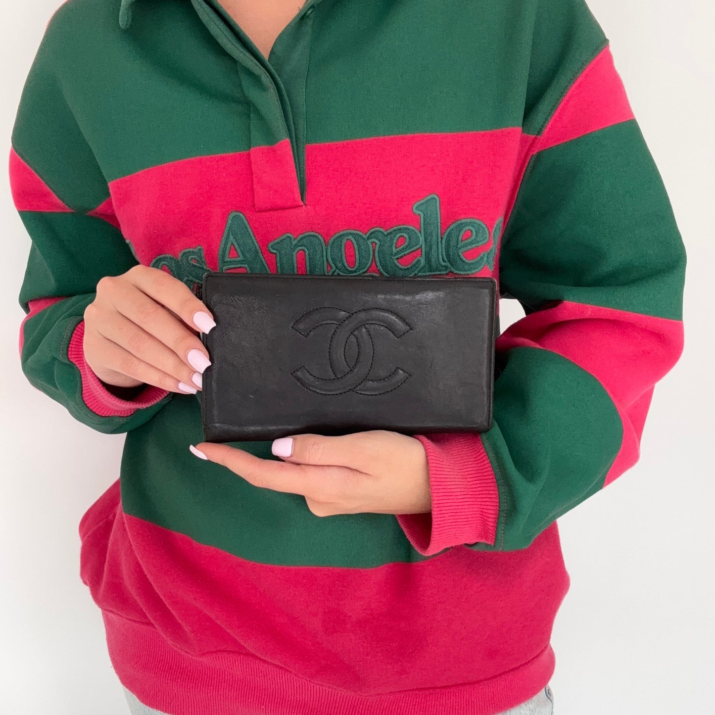 Chanel Timeless Long Foldover Vintage Wallet