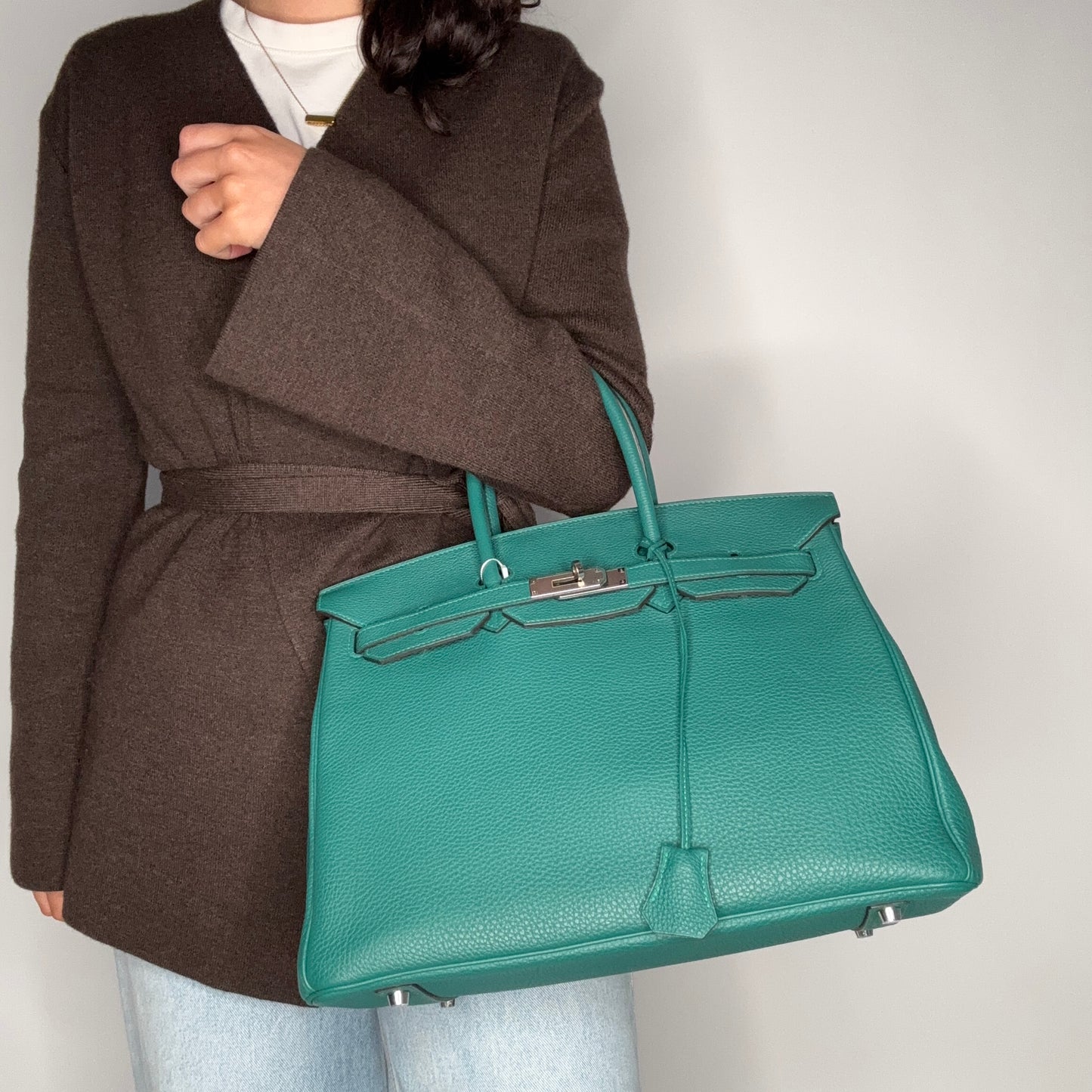 Hermes Birkin 35 Retourne Malachite Togo PHW 2013