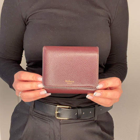 Mulberry Continental Wallet Small Oxblood