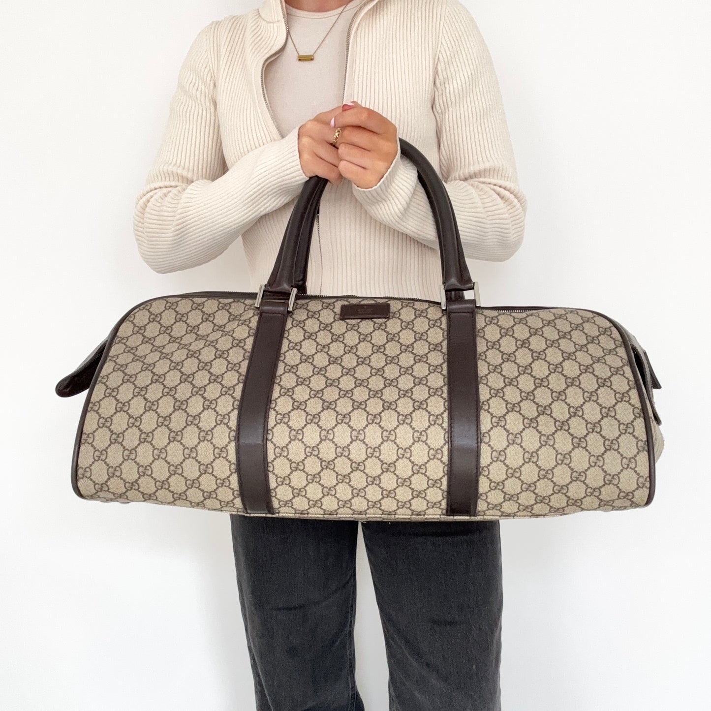 Gucci Boston Travel Bag GG Supreme