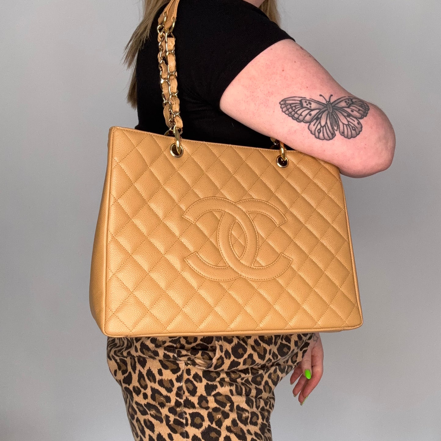 Chanel GST OM Caramel Caviar GHW 2006/08