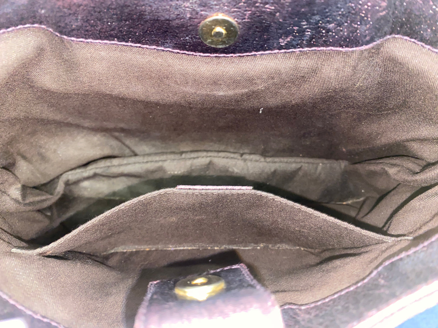 Gucci Tom Ford Era Bamboo Chain Metallic Purple and GG Cavas Shoulder Bag