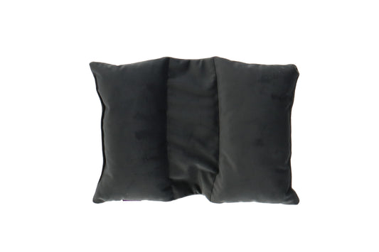 Bag Pillow Grey Velvet Double Flap