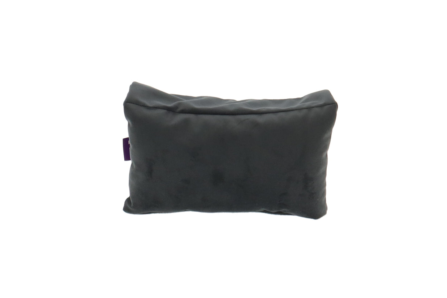 Bag Pillow Grey Velvet Double Flap