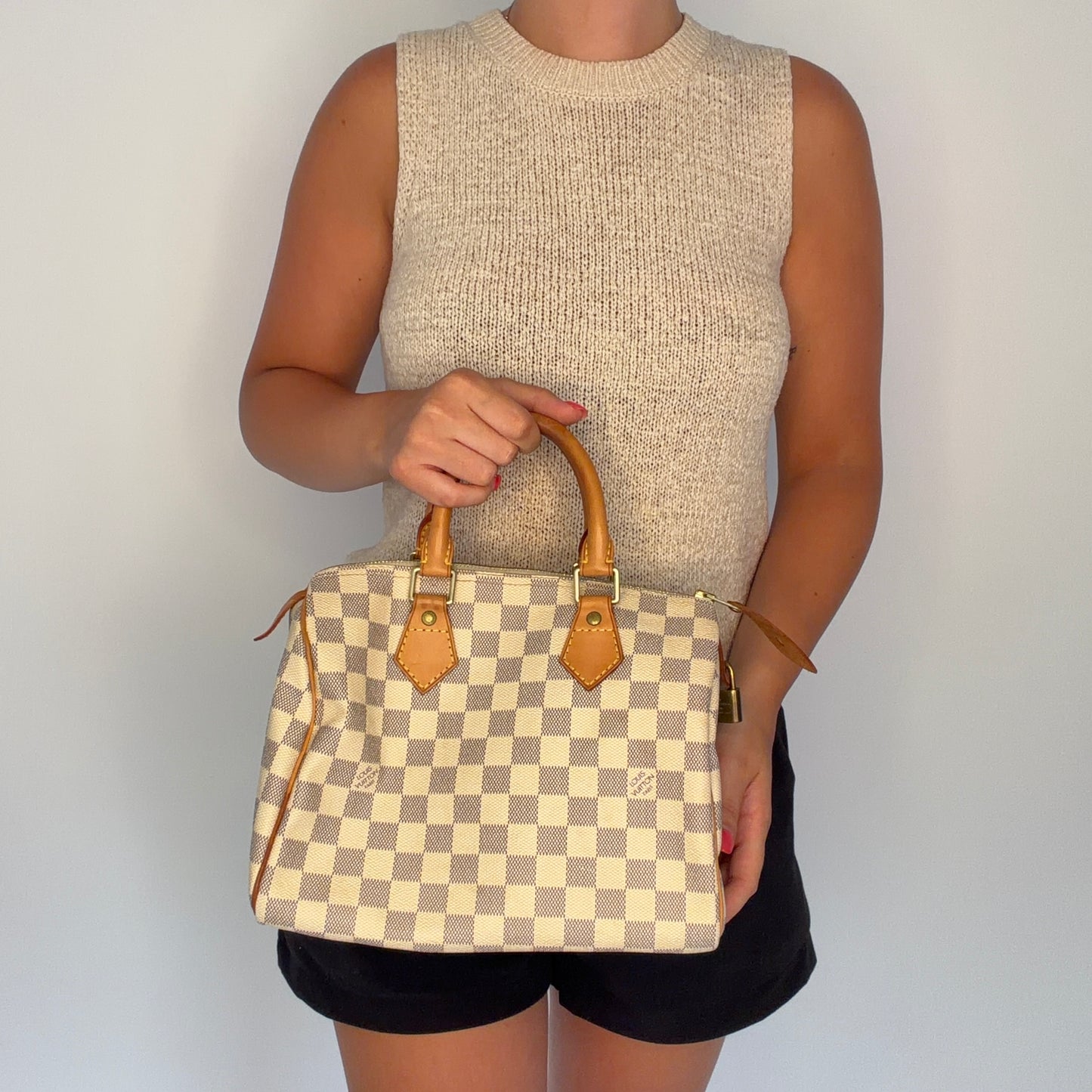 Louis Vuitton Speedy 25 Damier Azur MB4037 - 2007