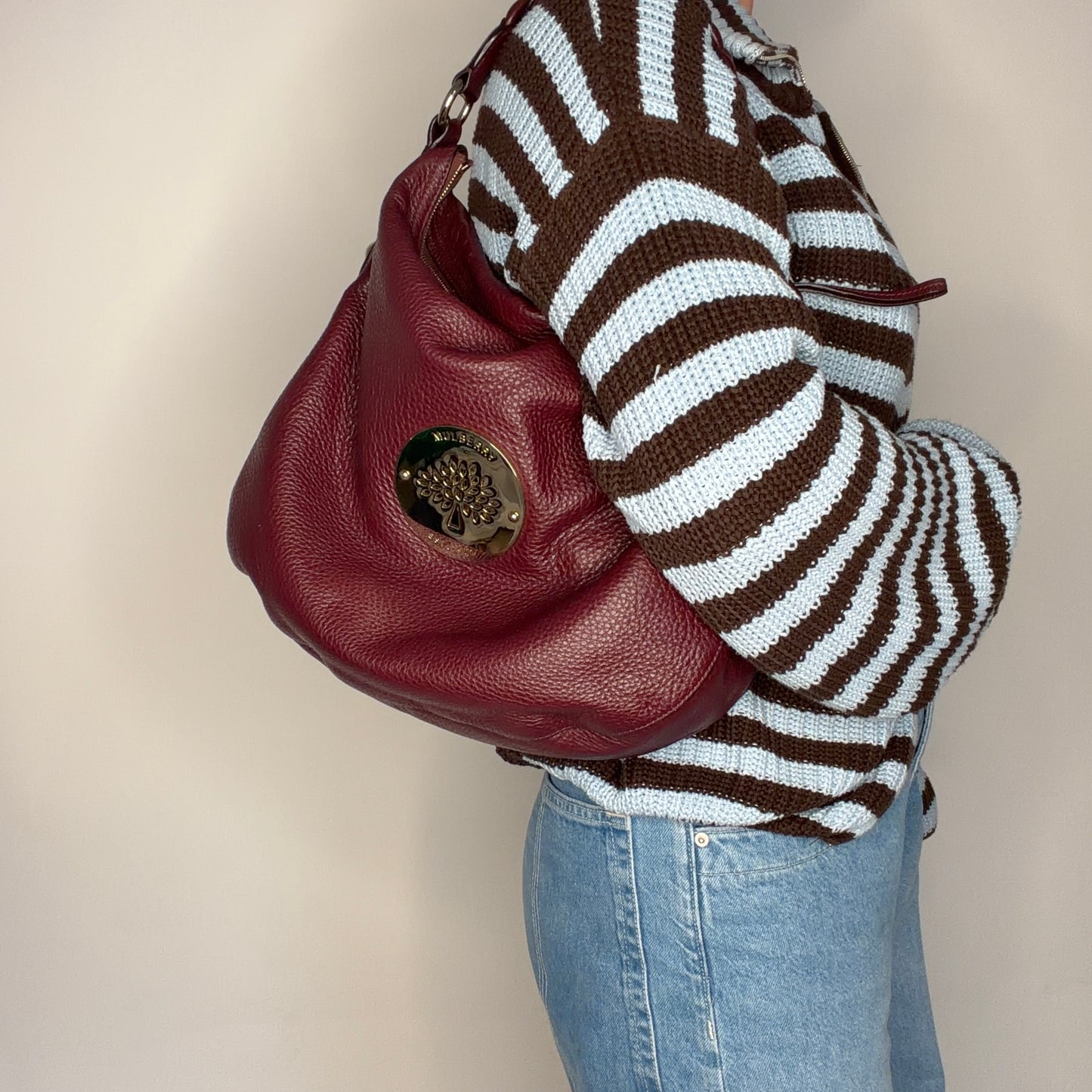 Mulberry Daria Hobo Oxblood Vintage