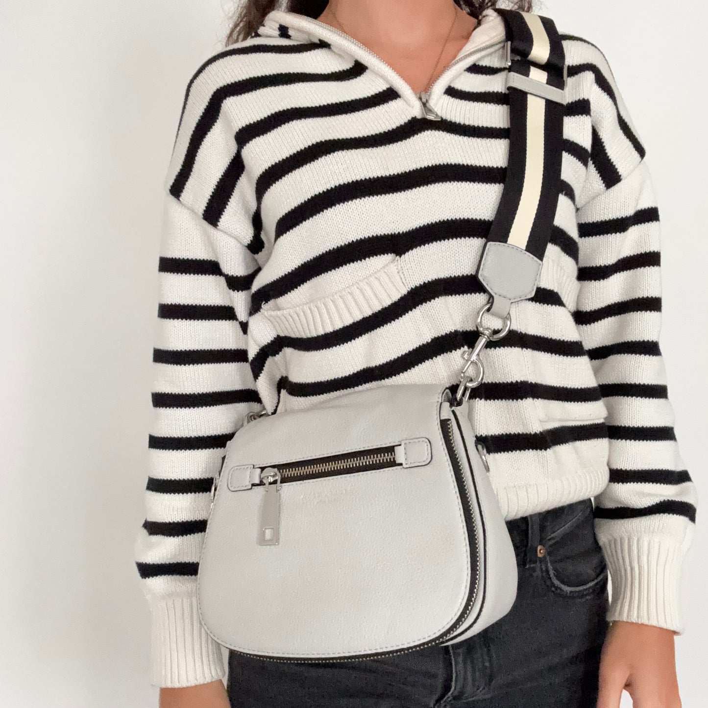 Marc Jacobs Small Nomad Recruit Bag Light Grey