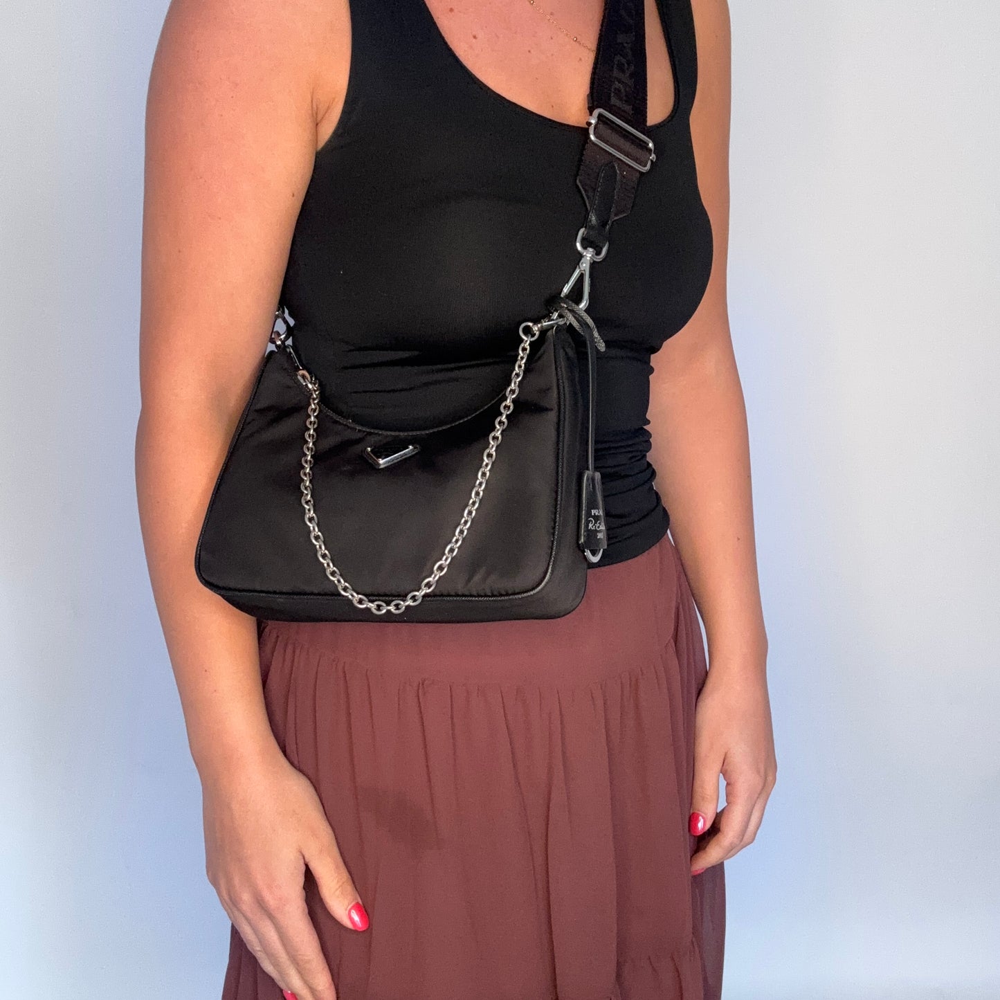 Prada Re-Edition 2005 Mini Bag Black SHW