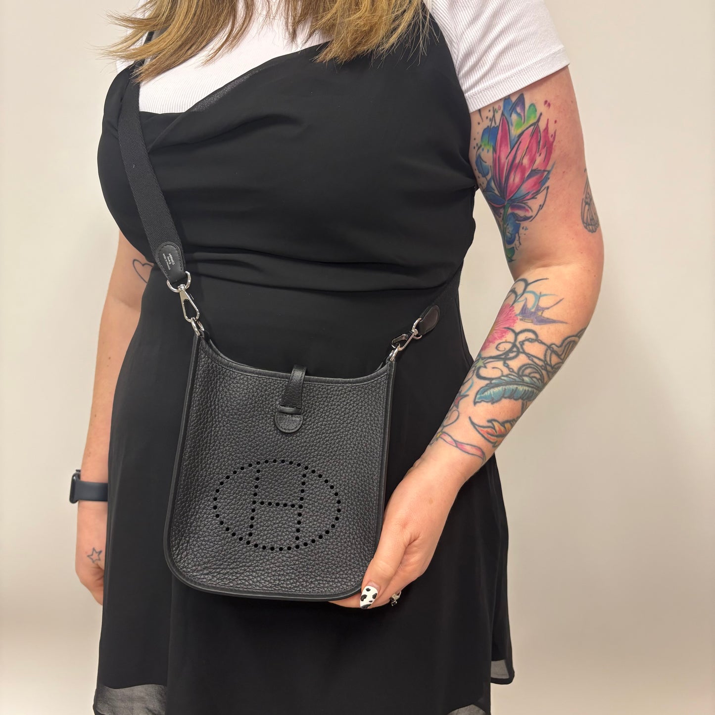 Hermes Evelyne TPM Black Clemence 2025