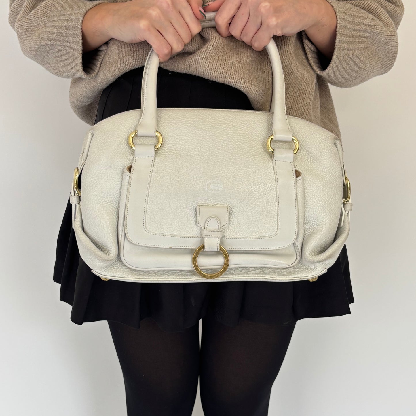 Chesneau Vintage White Tote