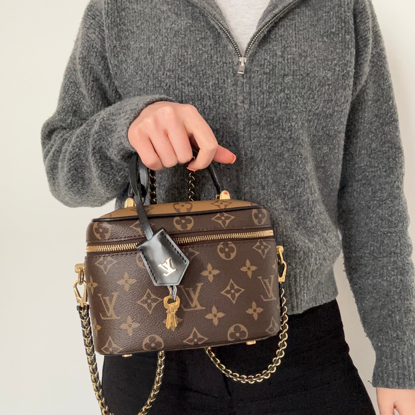 Louis Vuitton Vanity PM Monogram Reverse NFID