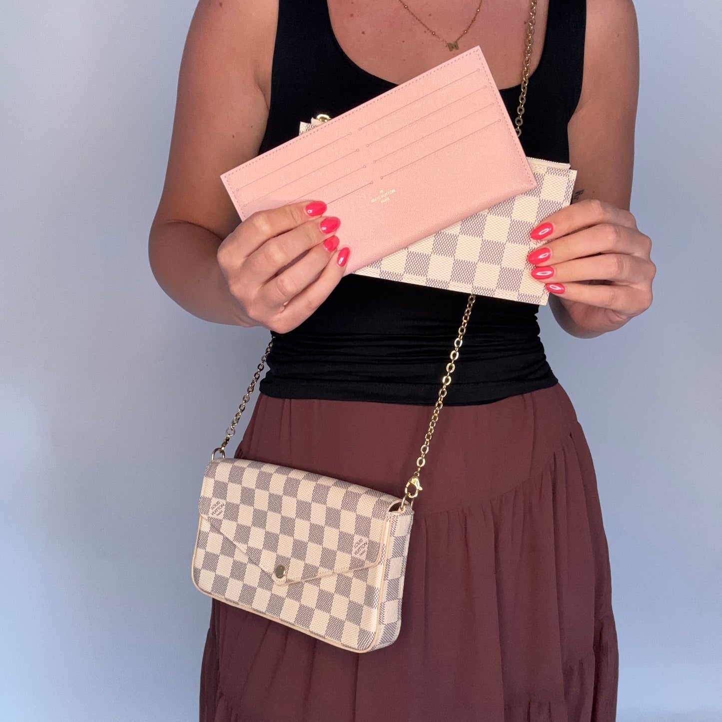 Louis Vuitton Felicie Damier Azur with Inserts x2 MI0271 - 2021