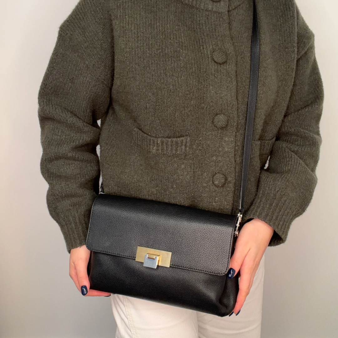 Balenciaga Le Dix Soft Black Courrier