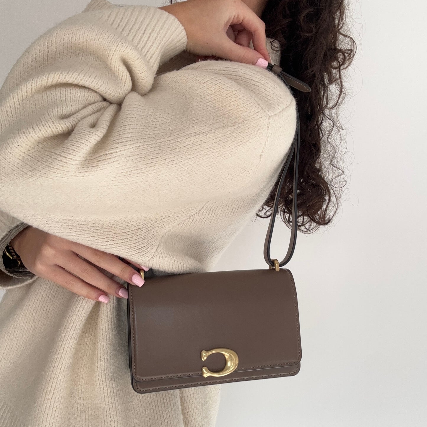 Coach Bandit Crossbody Bag In Taupe