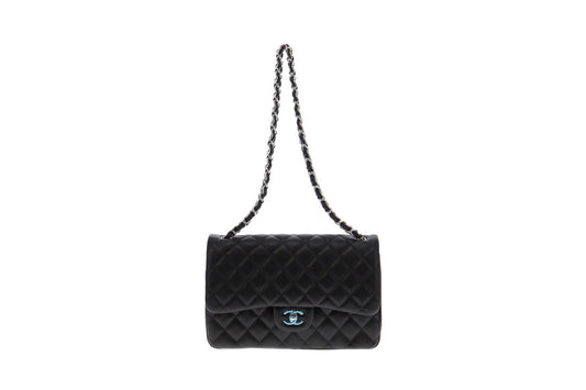 Chanel Multicolor Quilted Tweed Medium Classic Double Flap Ruthenium  Hardware, 2018 Available For Immediate Sale At Sotheby's