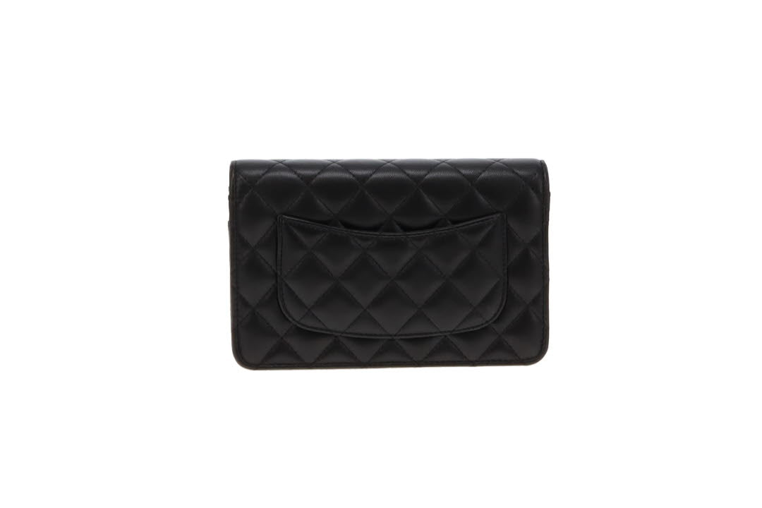 Chanel Black Lambskin Gold HW Wallet on Chain NFID 2021 upwards Designer Exchange Ltd