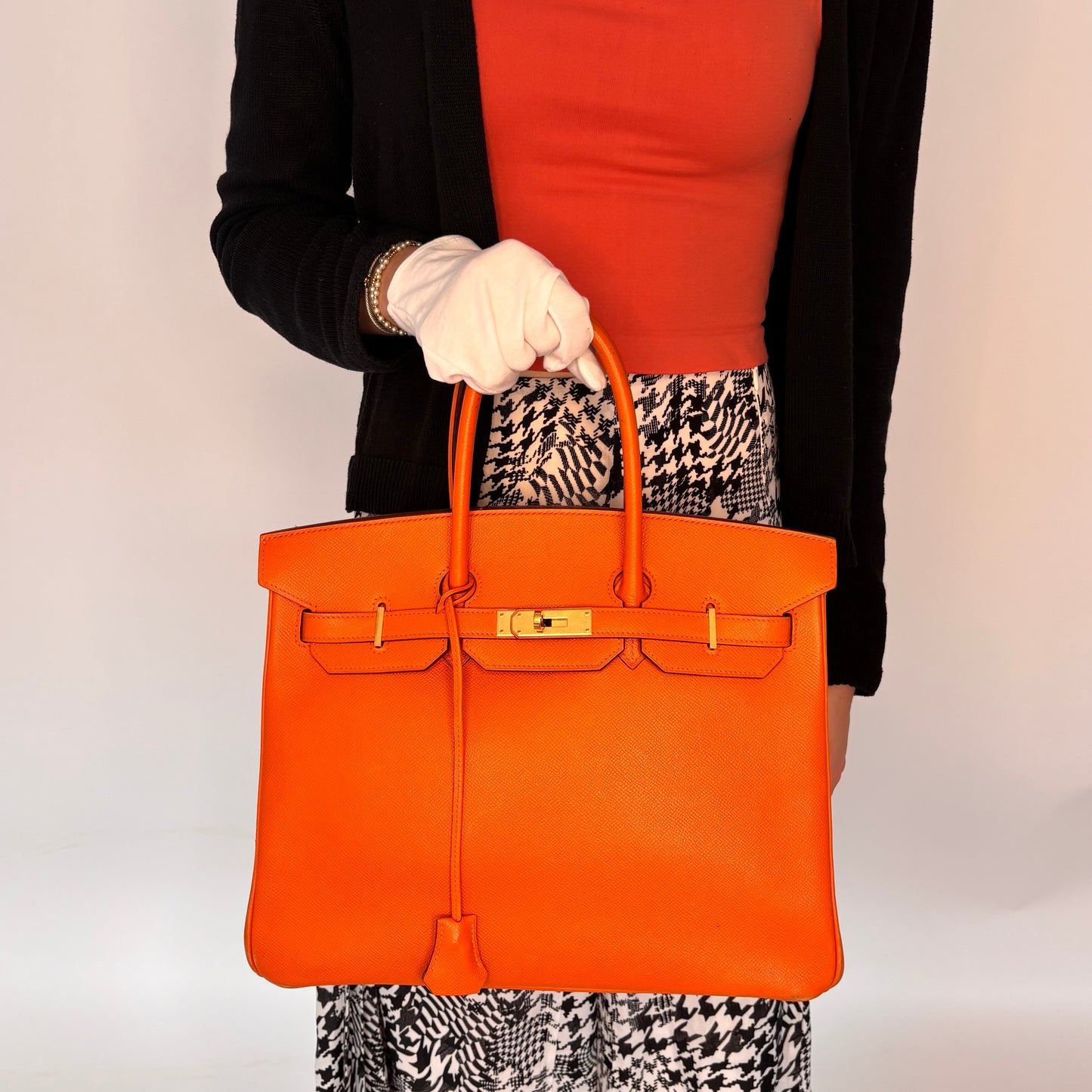 Hermes Birkin 35 Orange Epsom GHW 2007