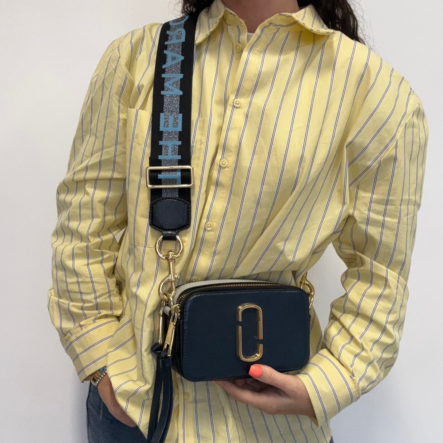 Marc Jacobs The Snapshot Crossbody Bag Navy & Black