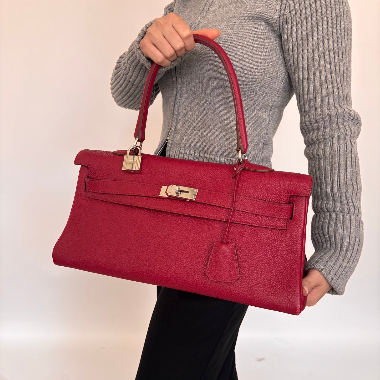Hermes JPG Shoulder Kelly 42 Rubis Clemence PHW 2010