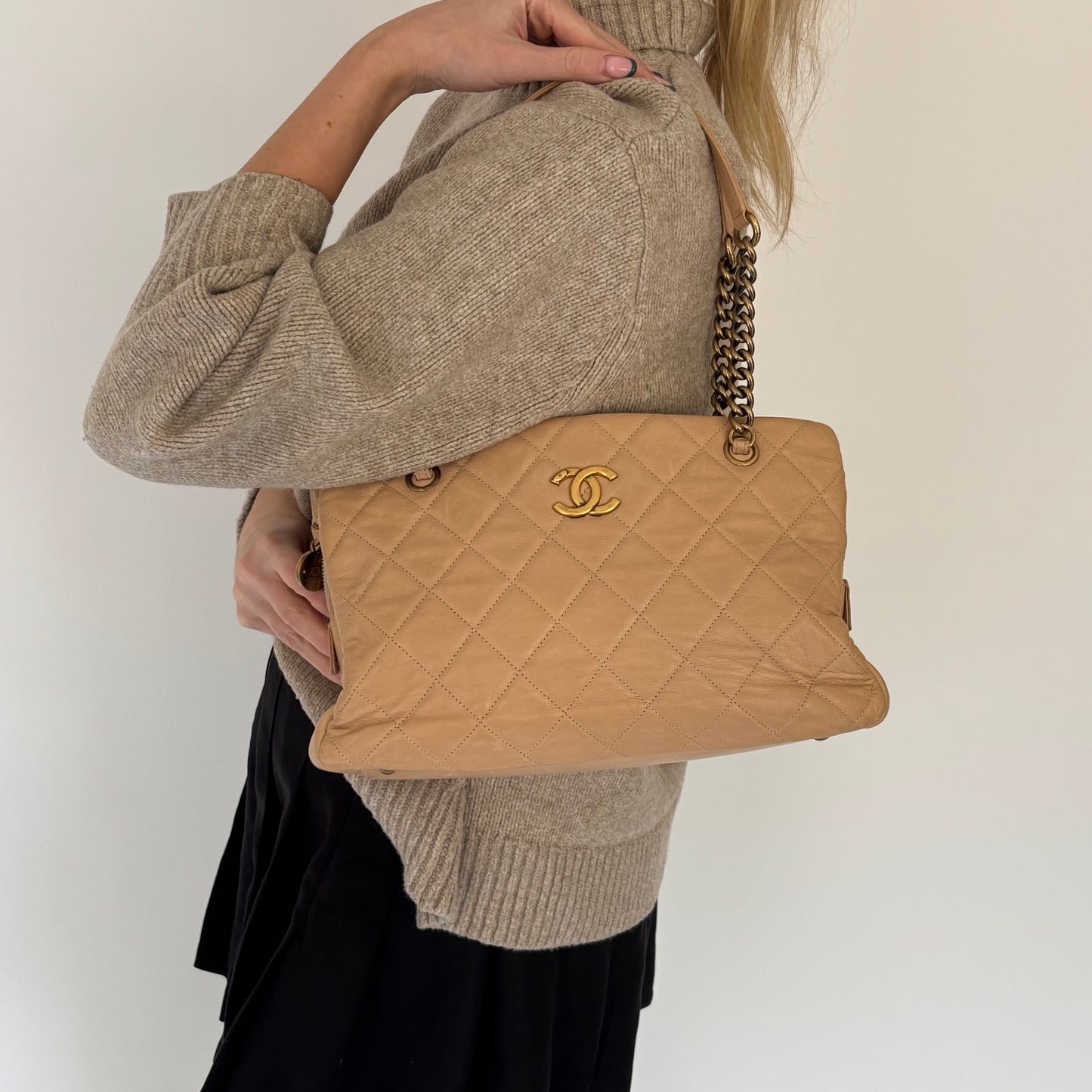 Chanel Beige Crown Tote Small GH 2012/13