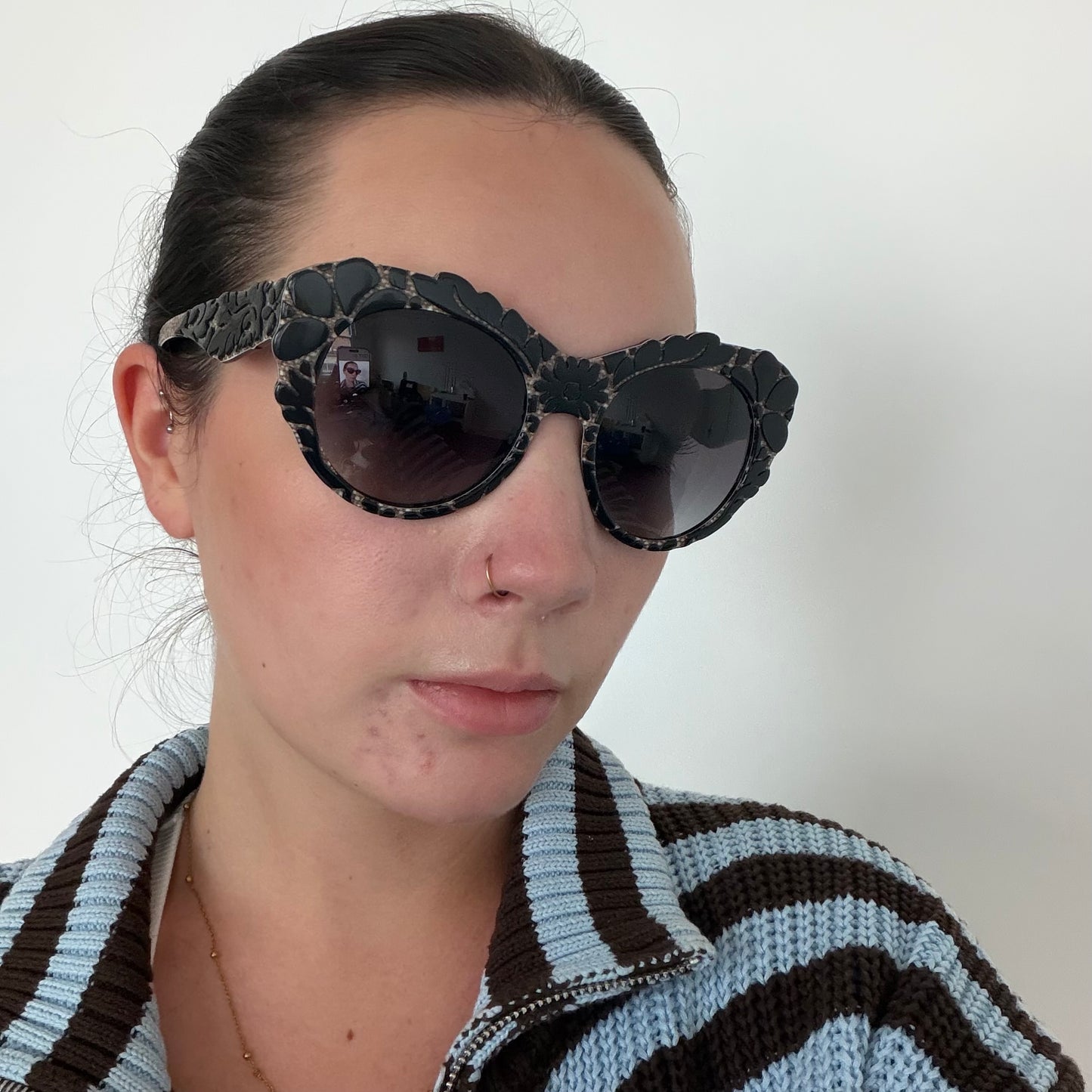 Dolce & Gabbana Lace Look Cat Eye Sunglasses DG4267