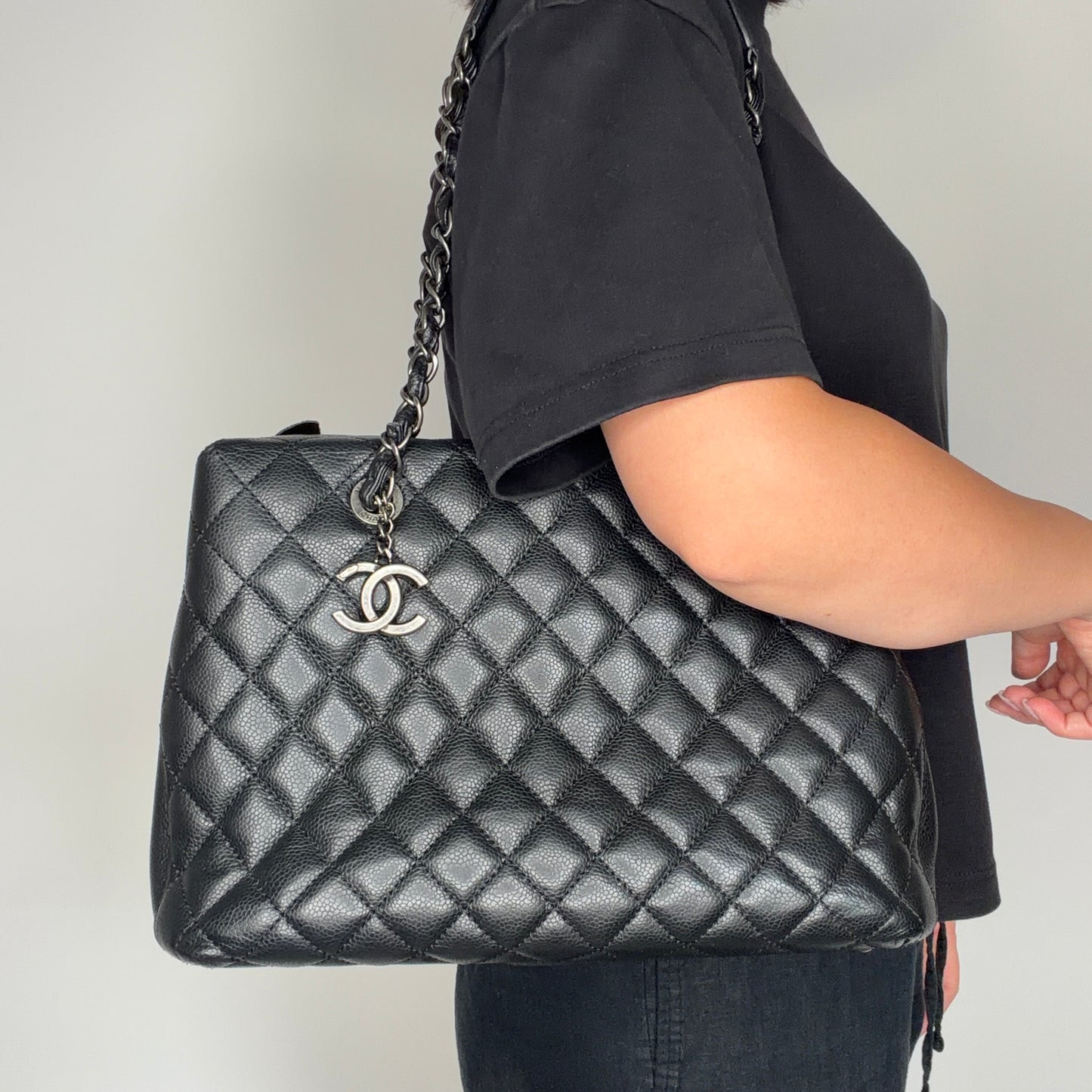 Chanel City Shopping Tote Black Caviar 2015/16
