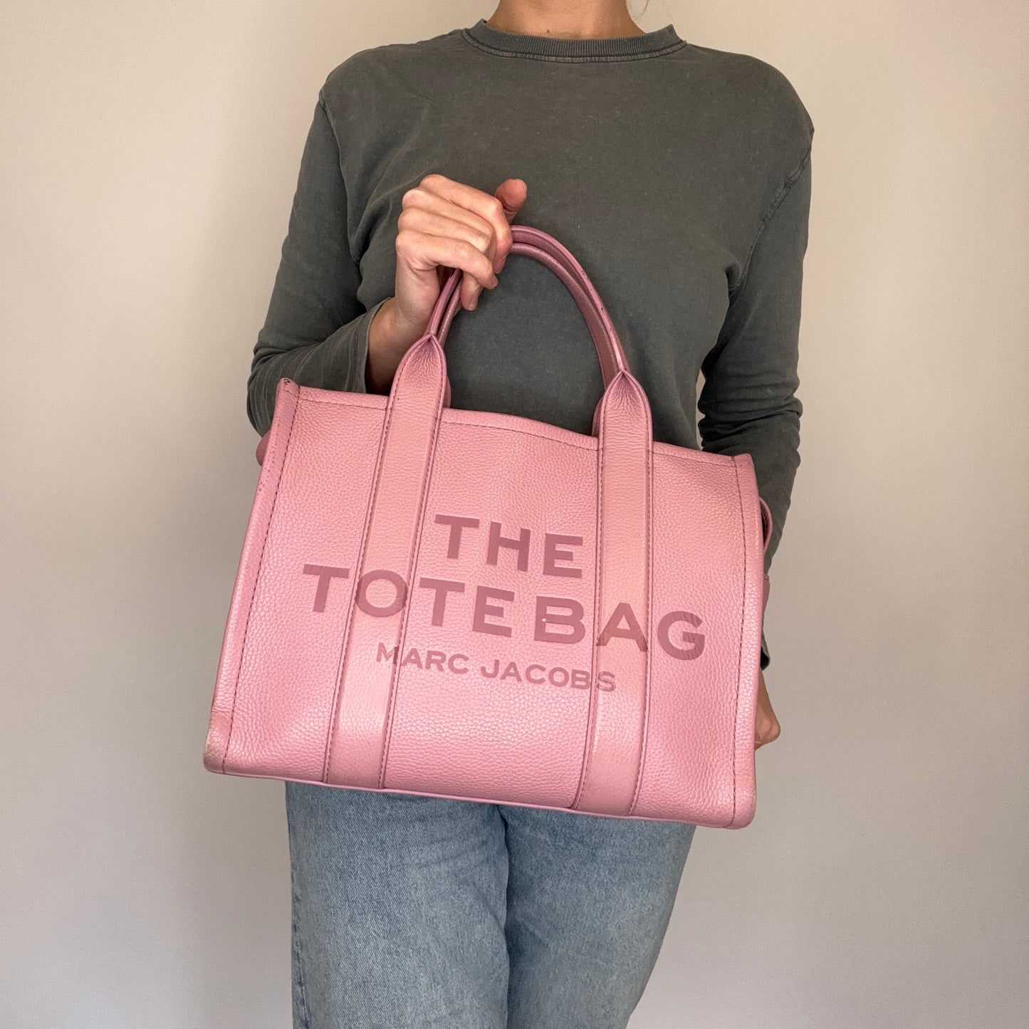 Marc Jacobs The Tote Bag Medium – Pink Leather