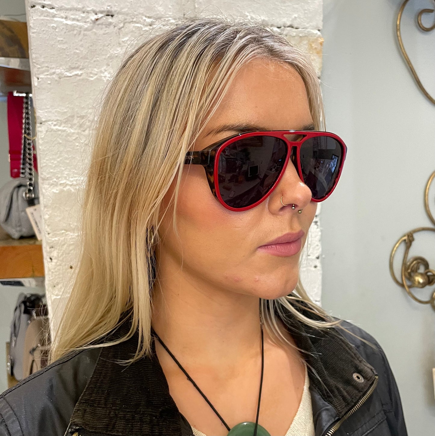 Louis Vuitton Mowani Red DT Sunglasses Z2303W