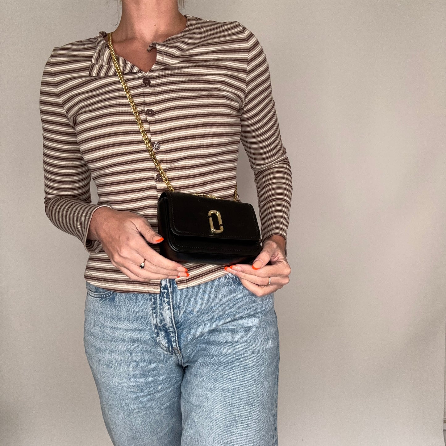 Marc Jacobs The Glam Shot Mini Bag Black GHW